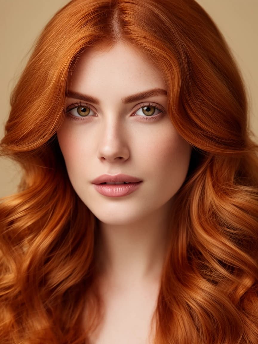 Soft Autumn hair color - beautiful muted warm tones