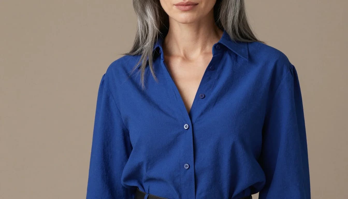 How to Dress Grey Hair and Pale Skin with Intention