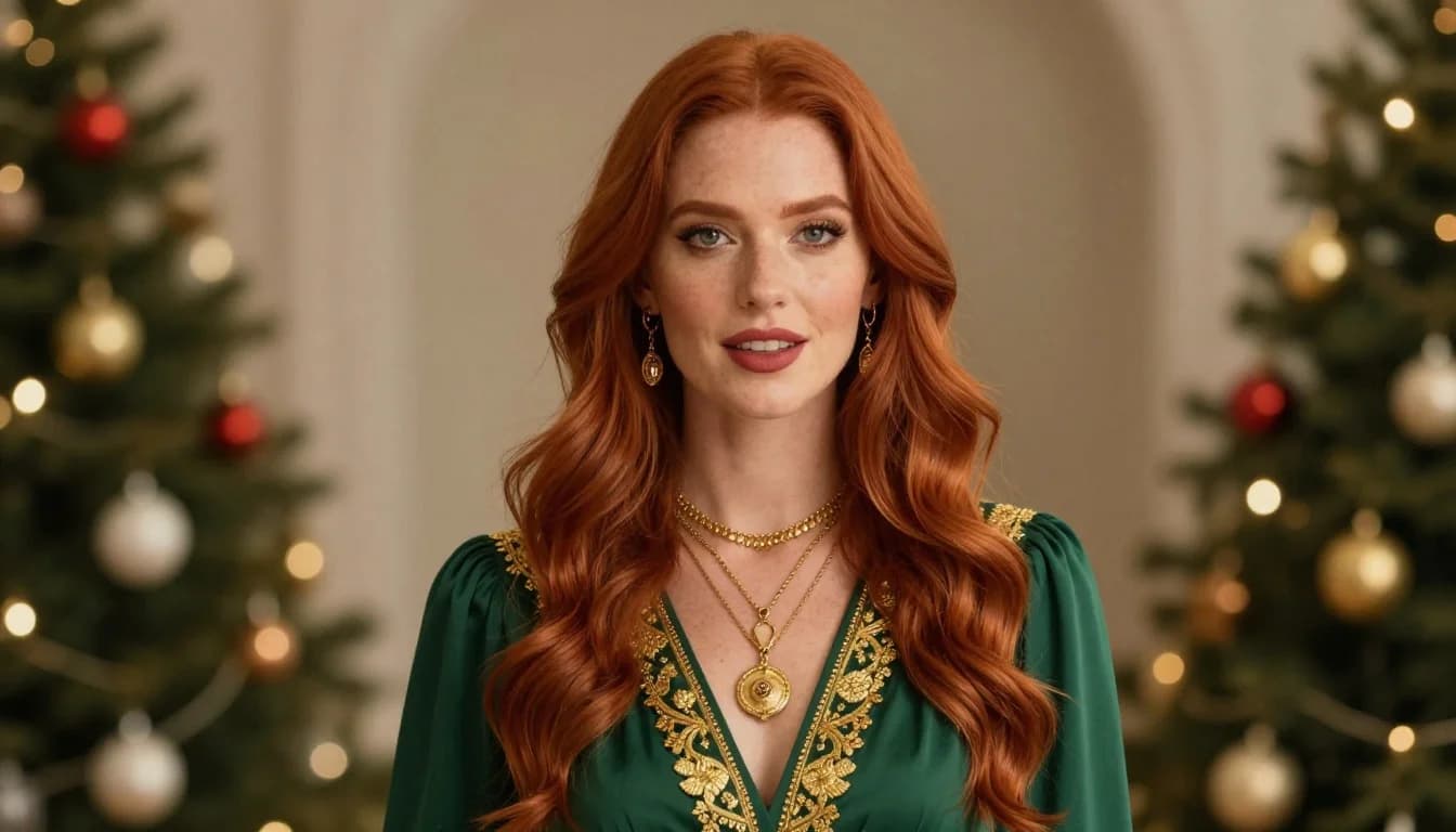 How to Style Holiday Colors with Red Hair
