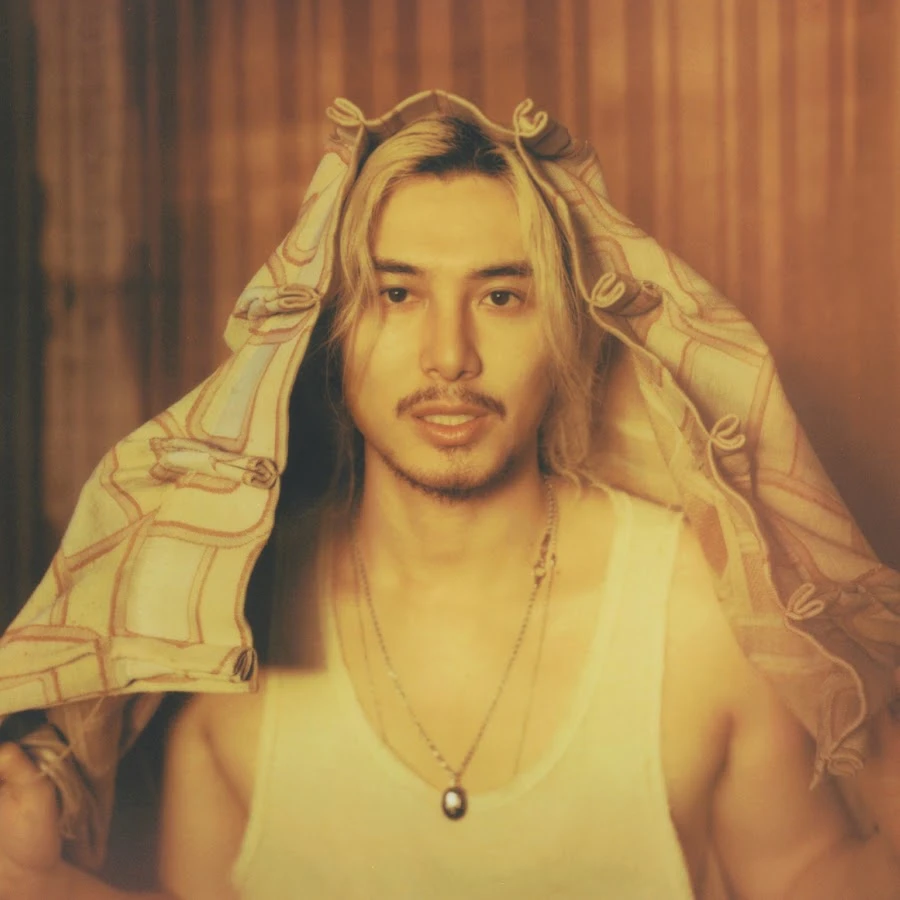 Fujii Kaze wearing airy pastel ensembles with soft tailoring, showcasing sky blue, cool blush, opal gray, mint chiffon, and soft navy from the Light Summer palette.