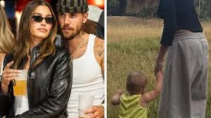 Justin Bieber wearing high-voltage winter ensembles with electric hues and chrome accents, showcasing fuchsia, royal blue, silver chrome, acid lime, and deep plum from the Vibrant Winter palette.